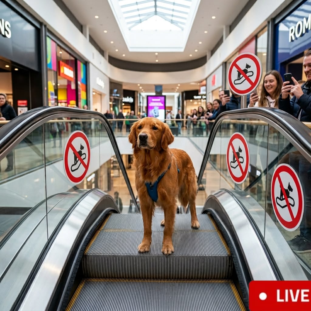 VIRAL: Dog Learns How to Use an Escalator — and Now Refuses to Stop Riding It