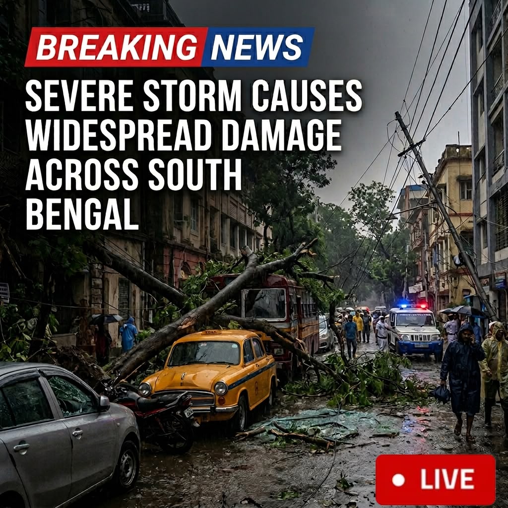 Severe Storm Causes Widespread Damage Across South Bengal
