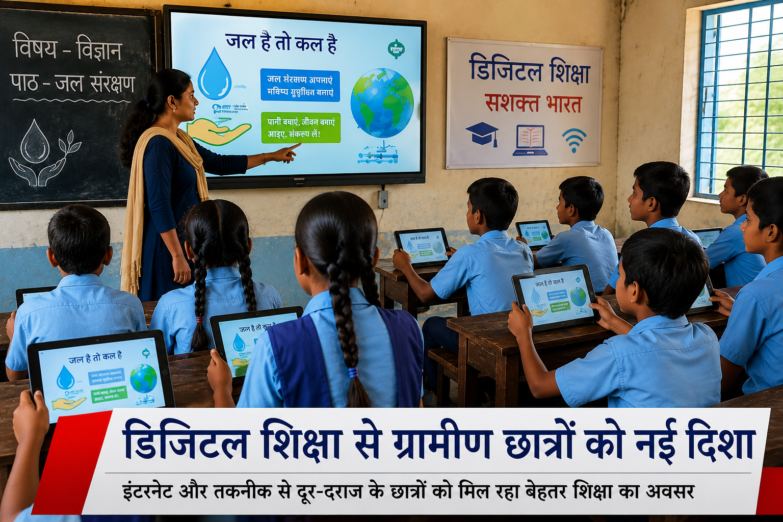 बढ़ती डिजिटल शिक्षा से ग्रामीण छात्रों को मिल रही नई दिशा