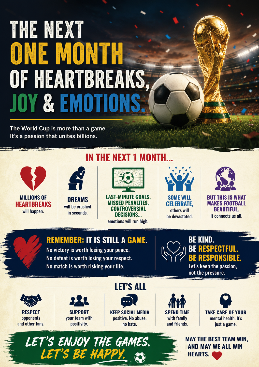 The Next Month of Joy, Heartbreak, and Emotions: Enjoying Football Responsibly