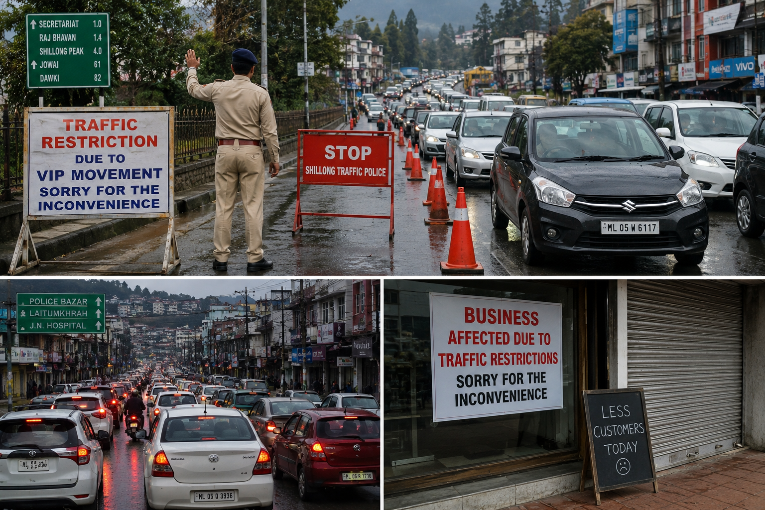 Traffic Restrictions During Amit Shah's Visit Cause Disruptions Across Shillong