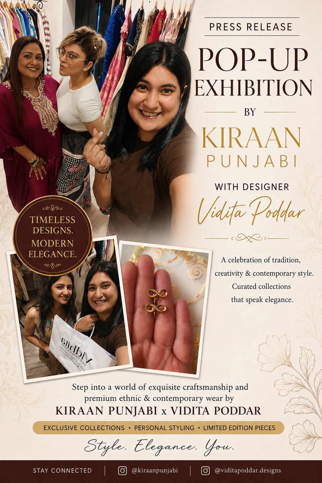 Kiraan Punjabi Collaborates with Designer Vidita Poddar for an Exclusive Pop-Up Exhibition