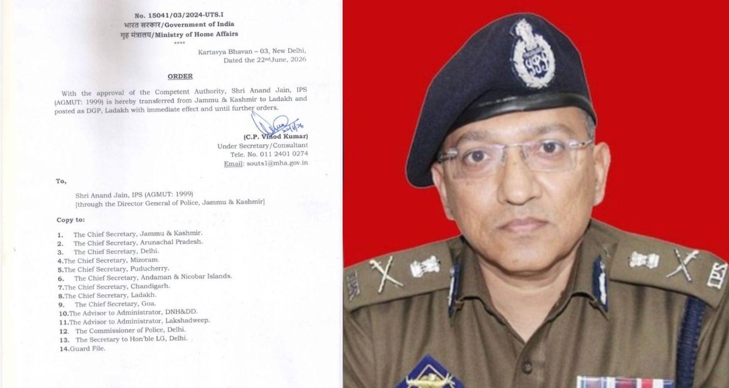 Anand Jain Appointed Director General of Police of Ladakh