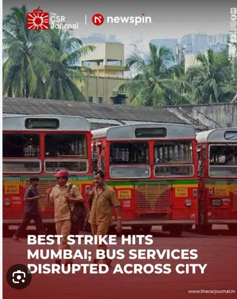 BEST Strike Disrupts Mumbai Bus Services, Commuters Face Inconvenience