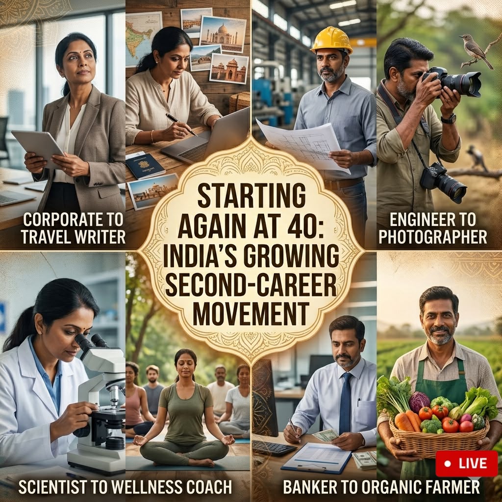 Starting Again at 40: India’s Growing Second-Career Movement