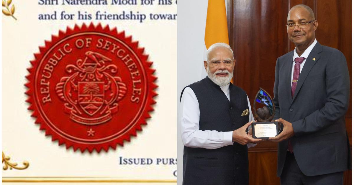Award Controversy: Typos in Seychelles Ceremony for PM Modi Raise Eyebrows