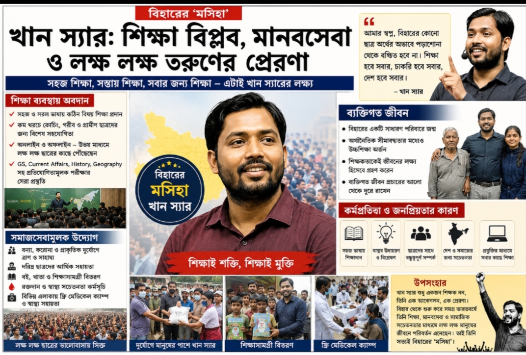 খান স্যার: সহজ শিক্ষাদান পদ্ধতিতে লক্ষ লক্ষ শিক্ষার্থীর অনুপ্রেরণা