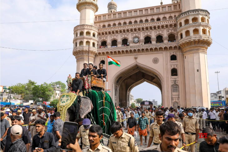 Historic ‘Bibi Ka Alam’ Muharram Procession Observed Peacefully in Hyderabad
