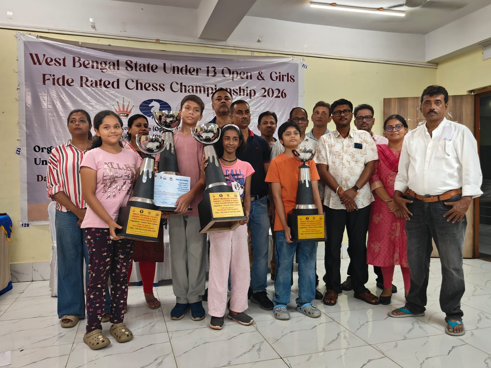 West Bengal State Under‑13 FIDE Rated Chess Championship 2026 Concludes in Kolkata with Exceptional Performances