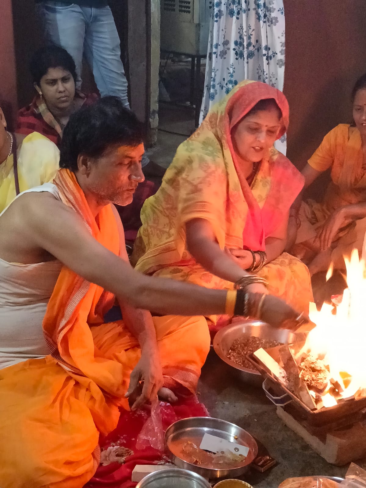 एकादशी के पावन अवसर पर सत्यनारायण भगवान की पूजा का आयोजन